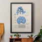 Blue Marine Algae IV -  Framed Canvas Print