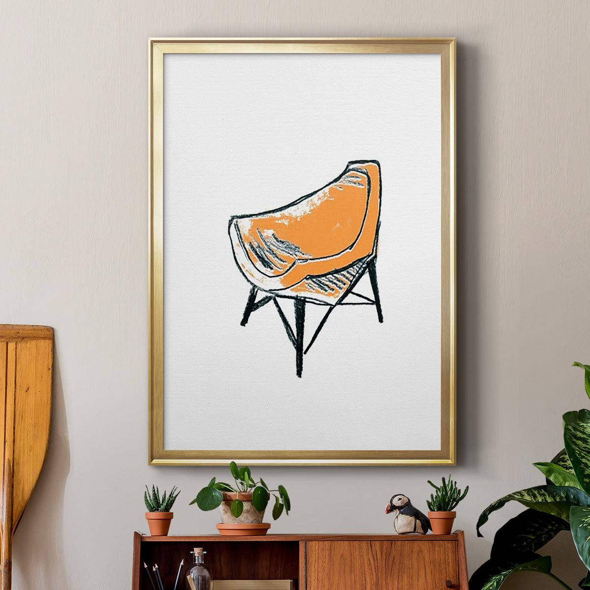 Take a Seat XII - Modern Framed Canvas Print