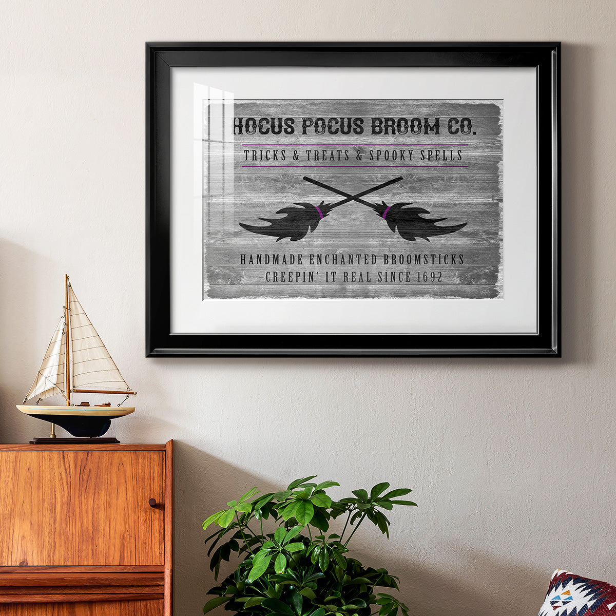 Hocus Pocus Broom Co. Premium Framed Print - Ready to Hang