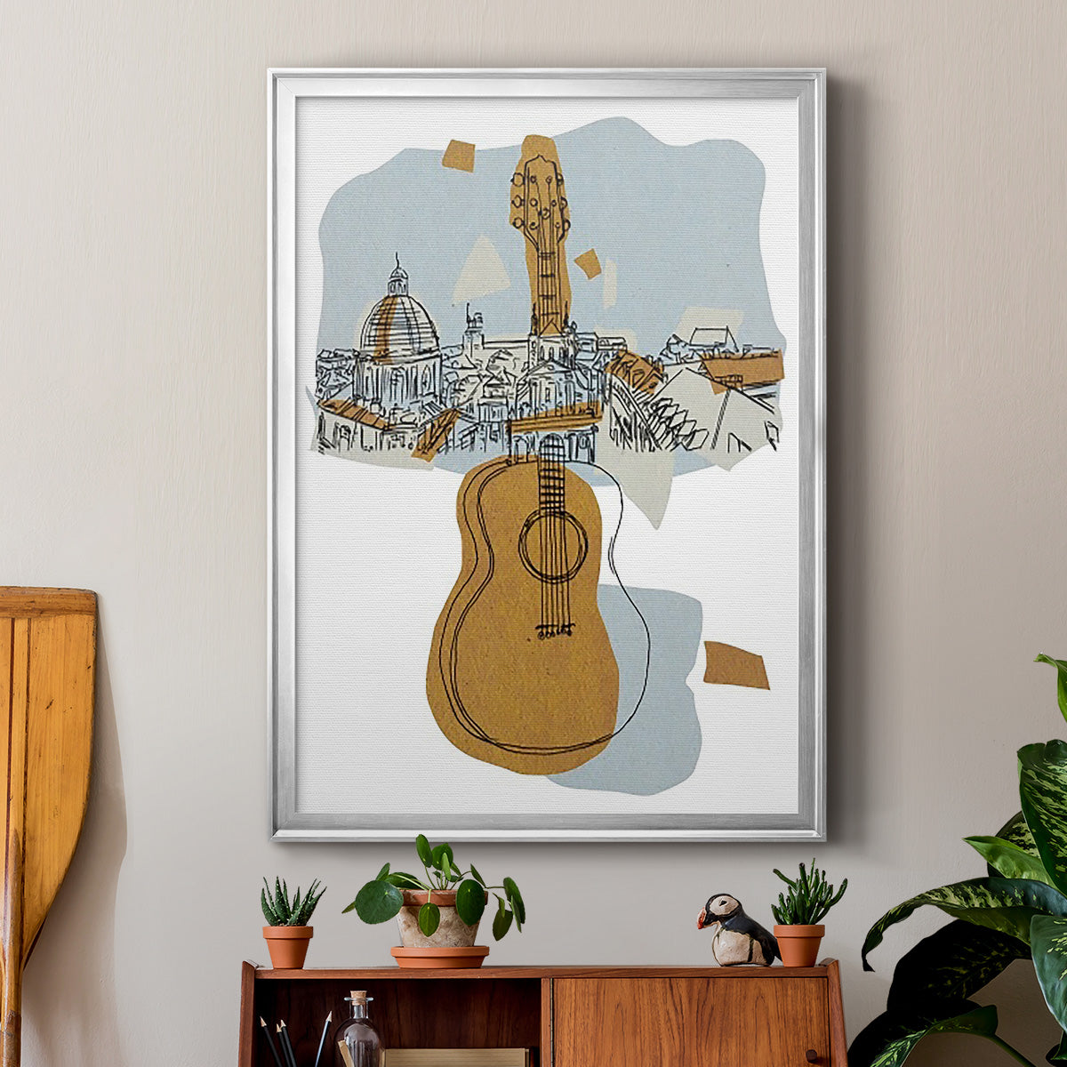 Rehearsal III - Modern Framed Canvas Print