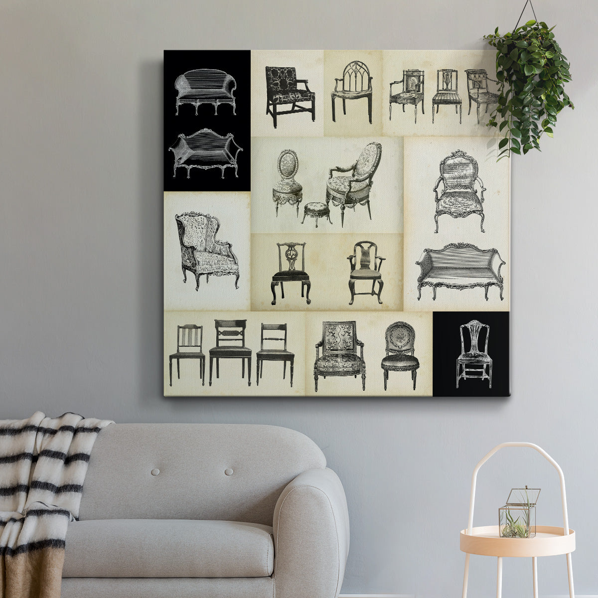 Parlor Tableau I - Canvas Art Print