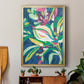 Blue Tropics II - Modern Framed Canvas Print