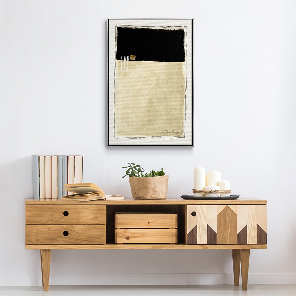 Inner Musing II - Floater Framed Canvas Print