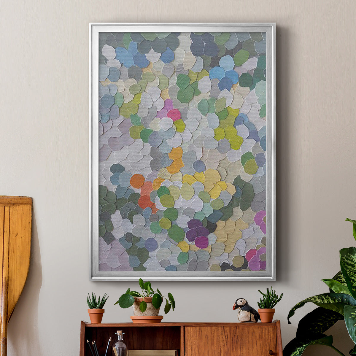 Canne Garden - Modern Framed Canvas Print