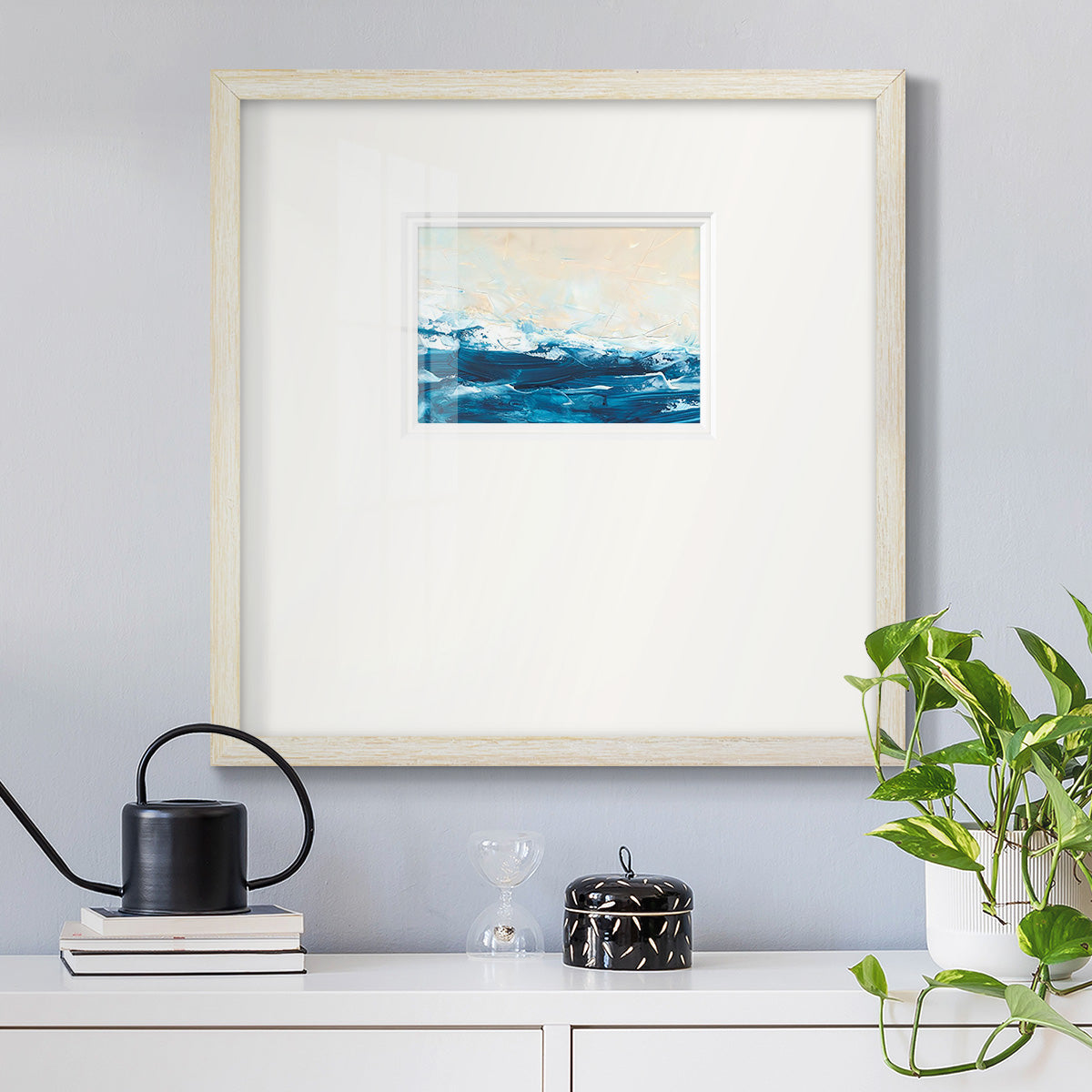 Wave after Wave III Premium Framed Print Double Matboard