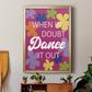 Dance It Out - Modern Framed Canvas Print