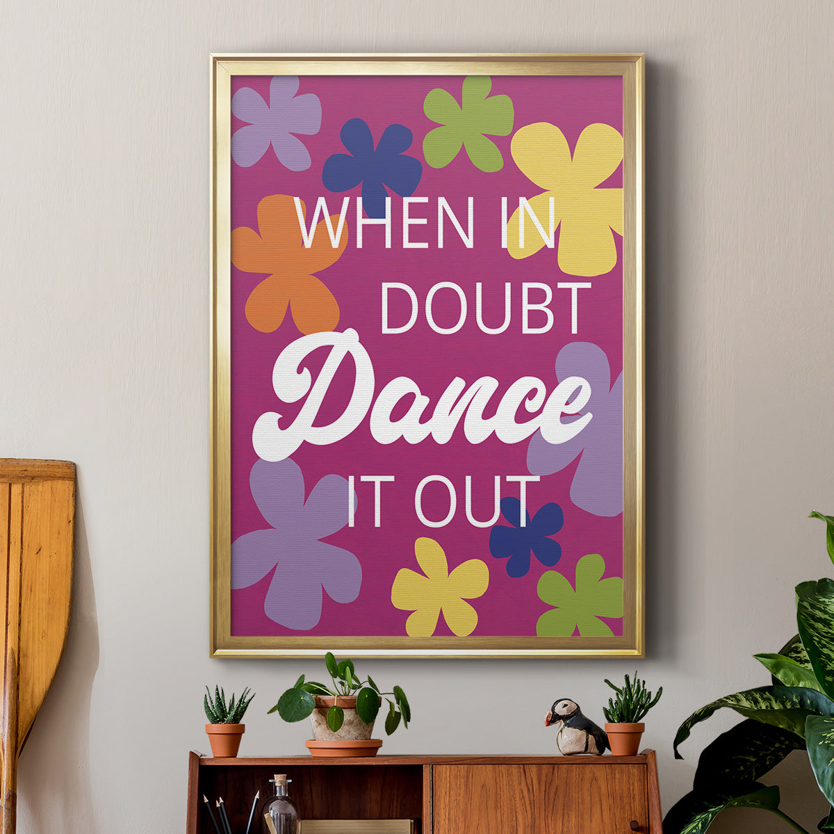 Dance It Out - Modern Framed Canvas Print
