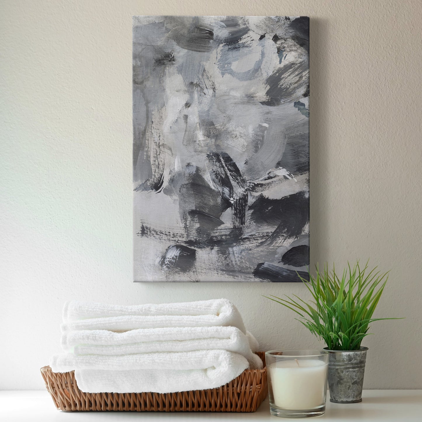 Black & White Mix I Premium Gallery Wrapped Canvas - Ready to Hang