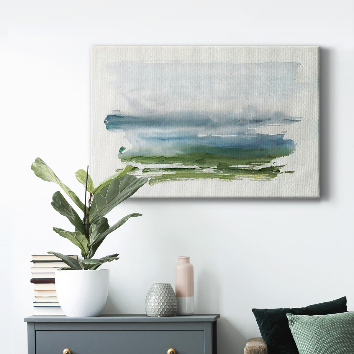 Coastline Splash III Premium Gallery Wrapped Canvas - Ready to Hang