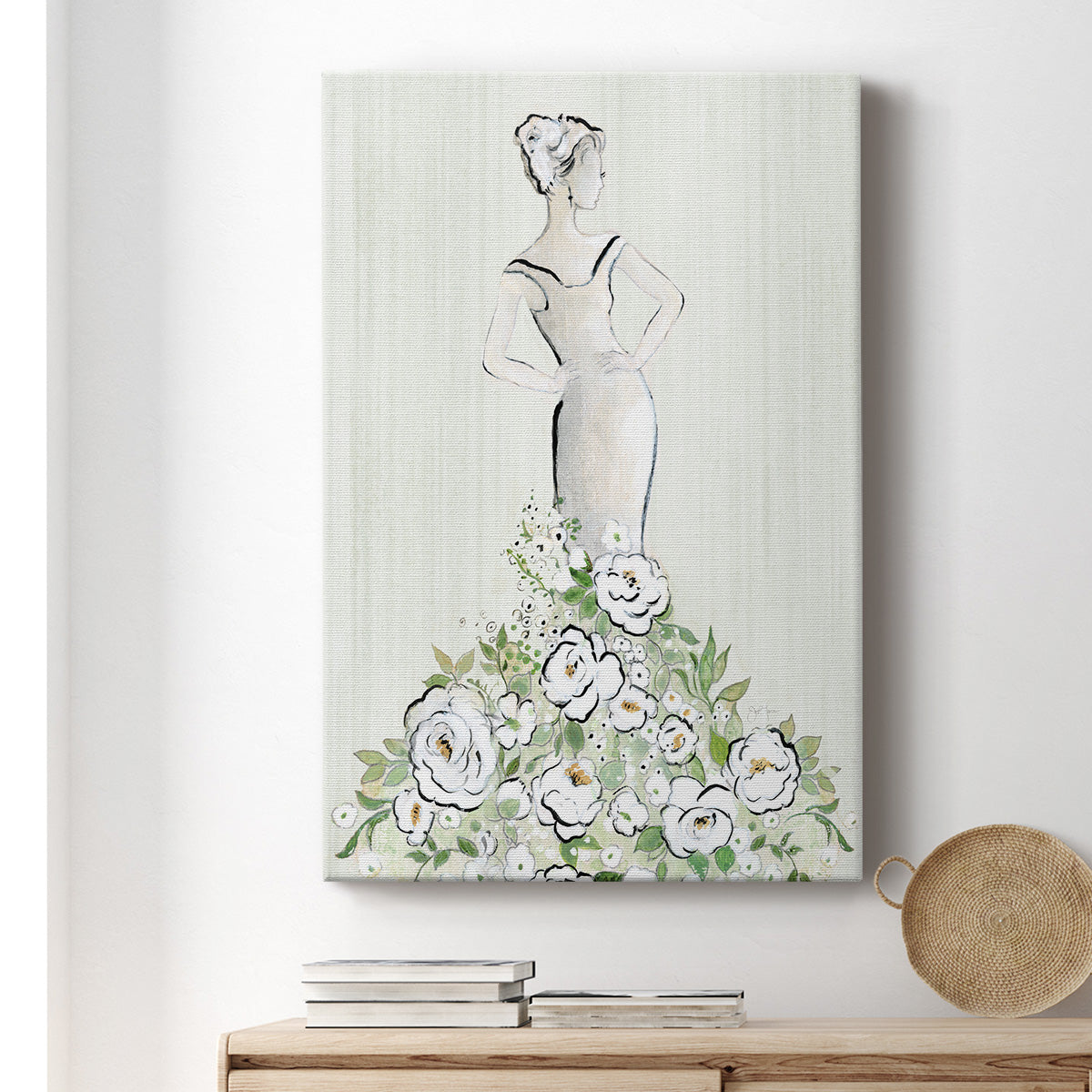 Fashion Floral Figurative - Canvas Art Print