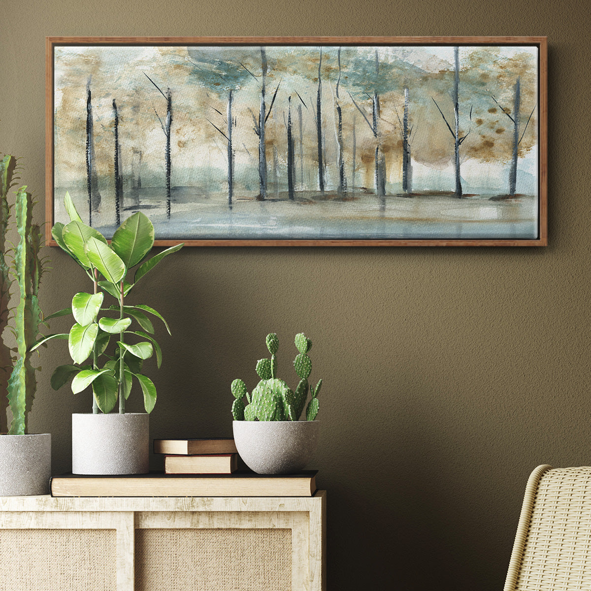 Debruce Light - Floater Framed Canvas Print