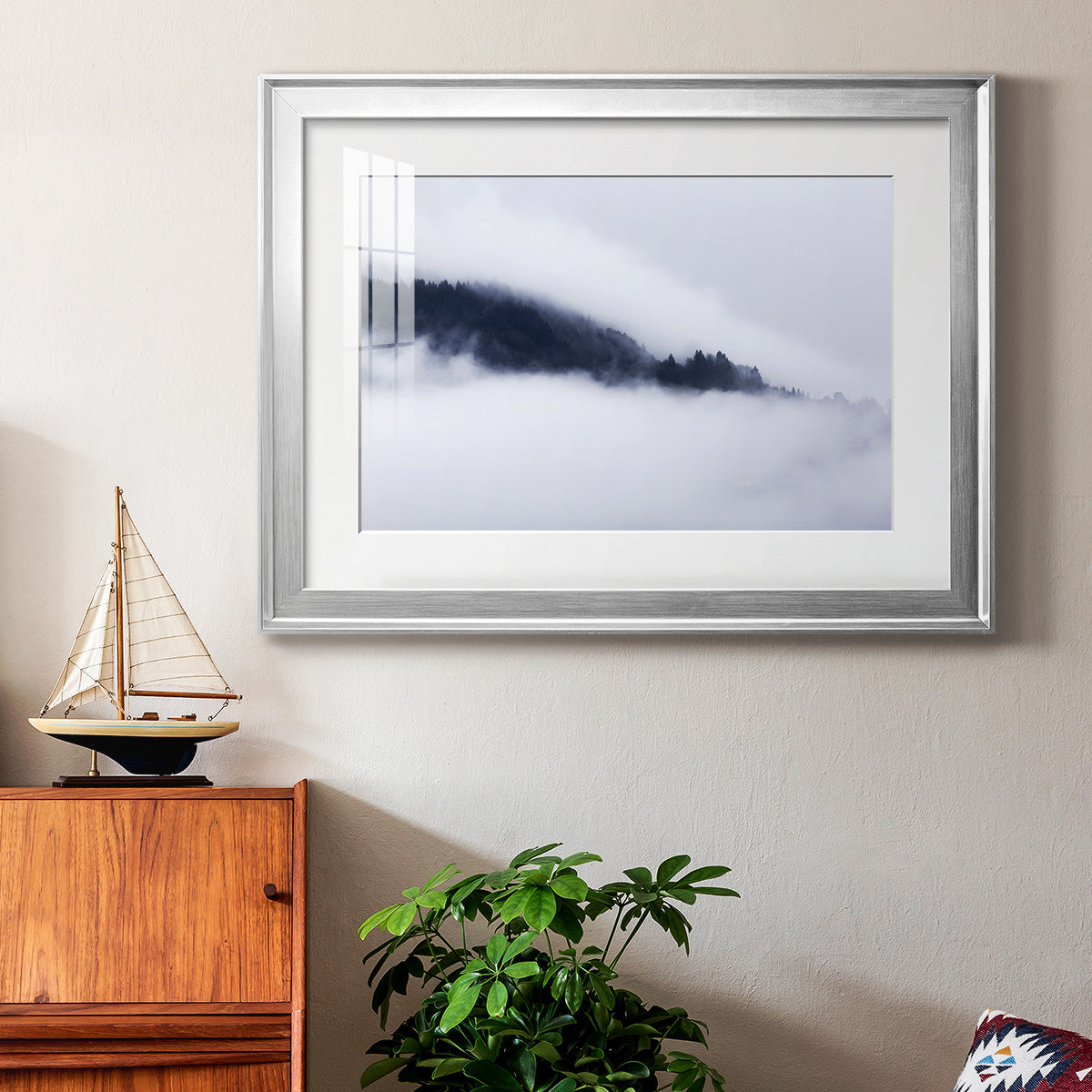 In the Clouds - Modern Framed Art Print