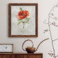 Linen Poppy - Premium Canvas Framed in Barnwood - Ready to Hang