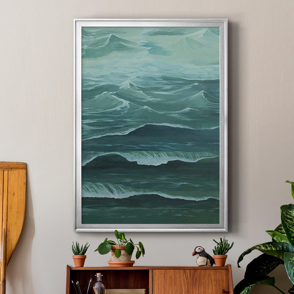 Sandbar Break I - Modern Framed Canvas Print