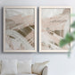 Earthtone Swipe I - Premium Framed Canvas 2 Piece Set - Ready to Hang