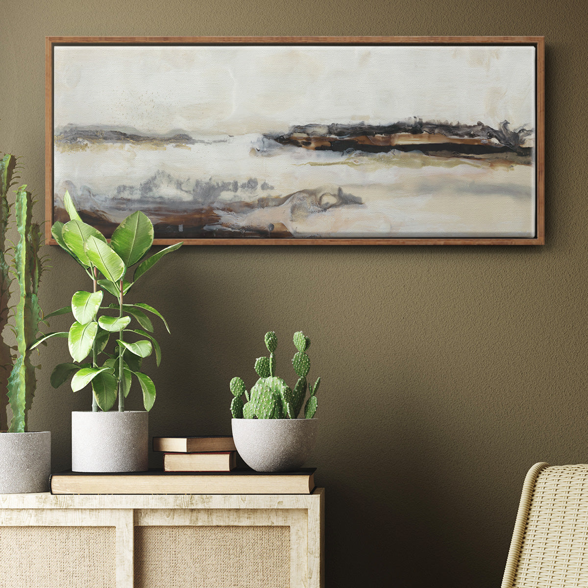 Joyful Horizon II - Floater Framed Canvas Print