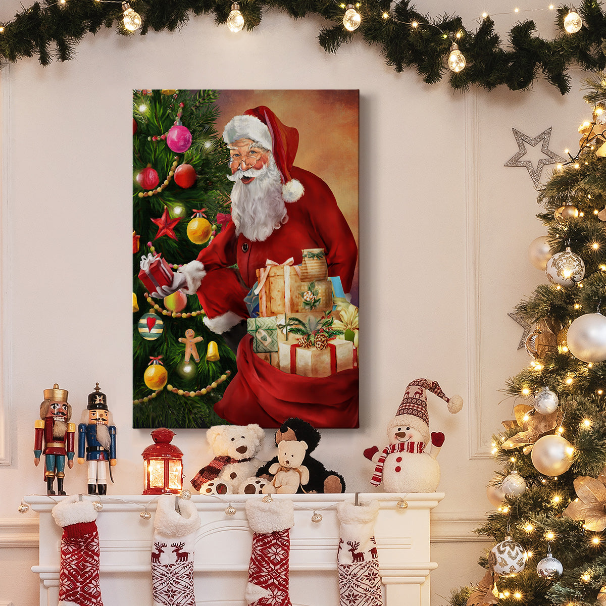 Santa's Presents - Gallery Wrapped Canvas