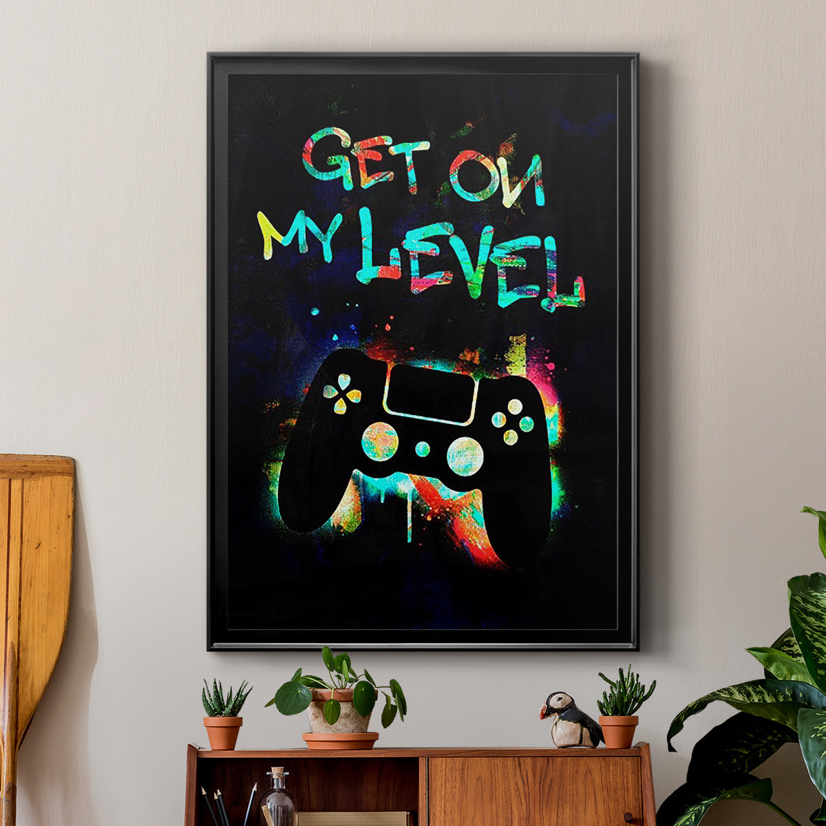 Gamer Tag II - Modern Framed Canvas Print