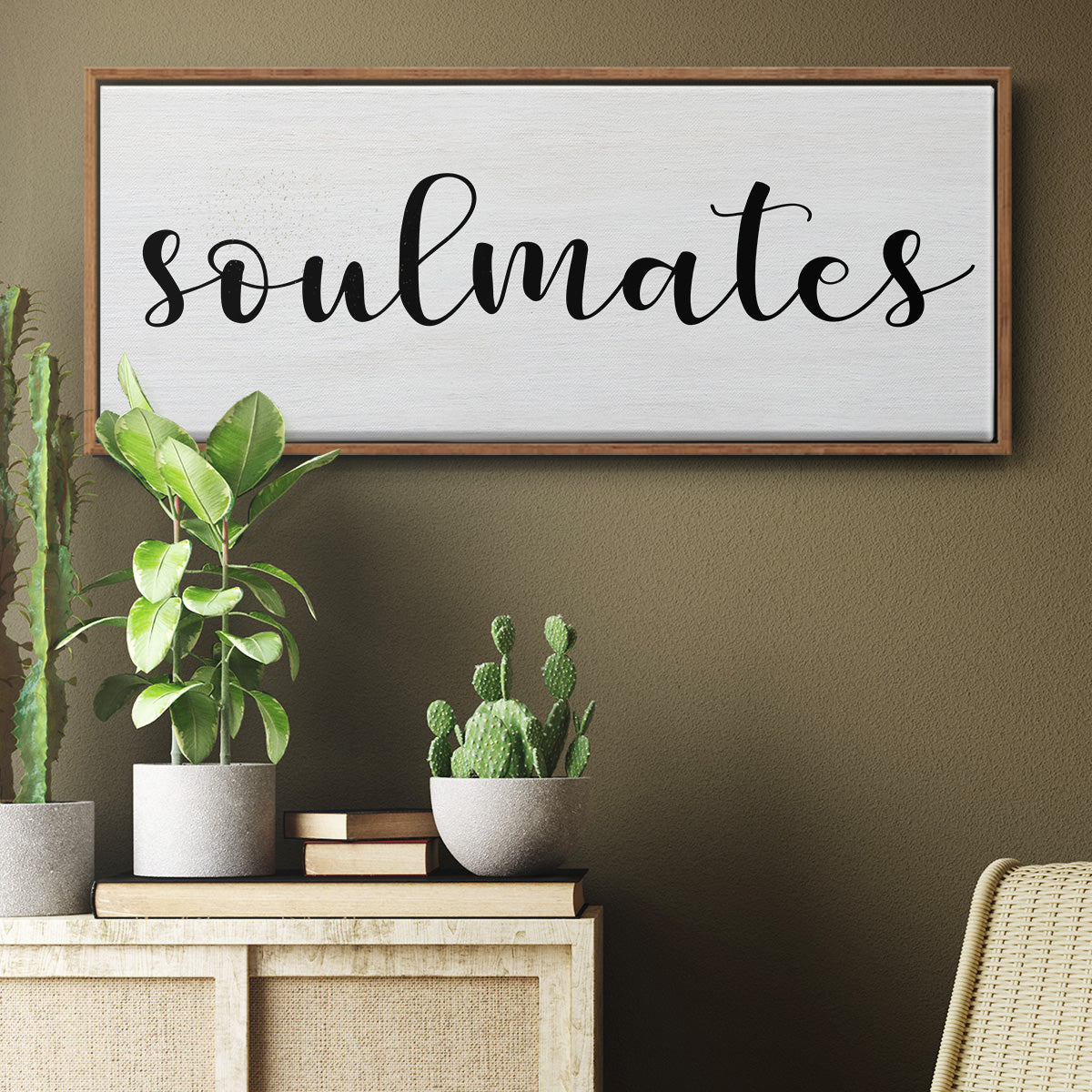 Soulmates - Floater Framed Canvas Print