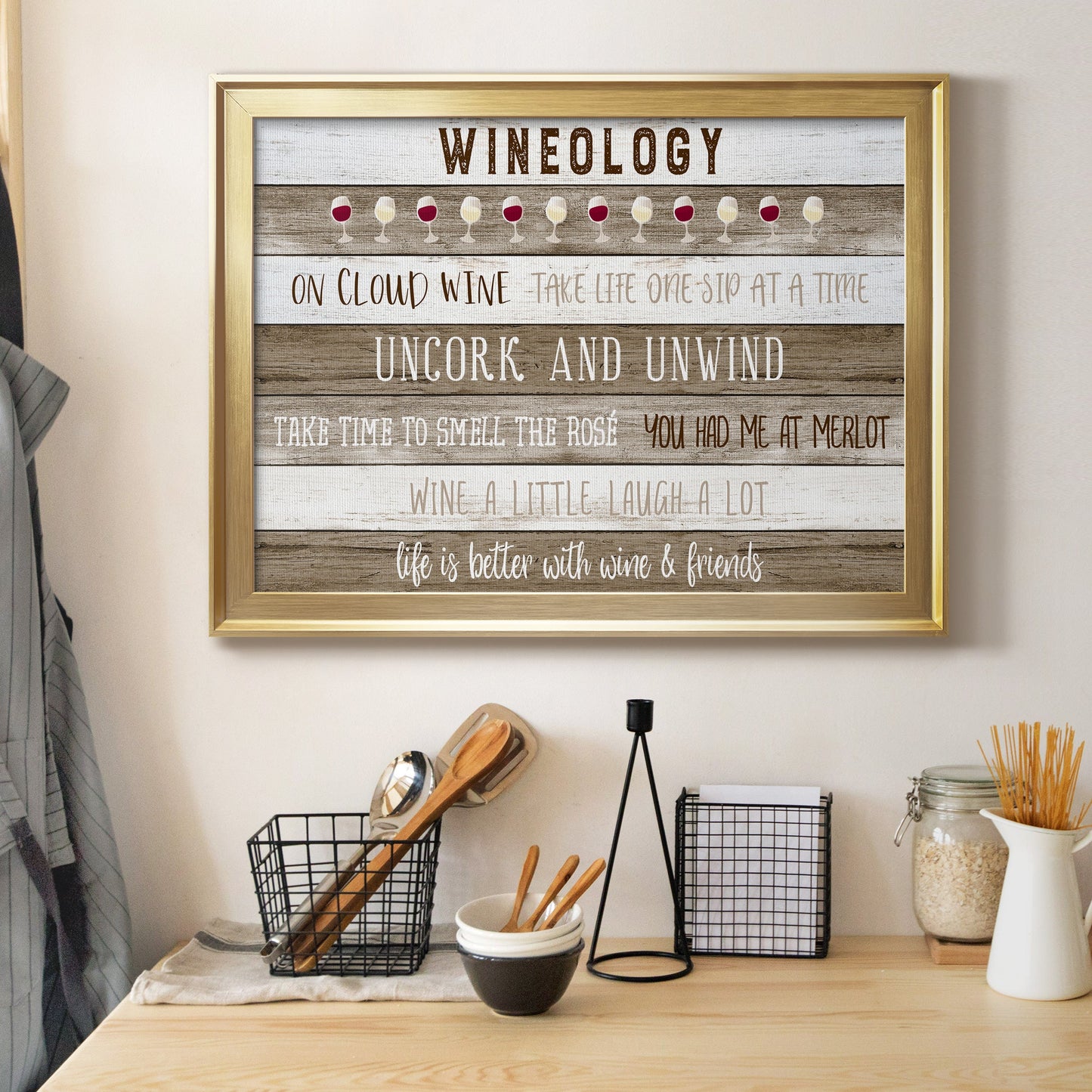 Wineology Premium Classic Framed Canvas - Ready to Hang