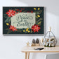 Bright Christmas Night  II - Framed Gallery Wrapped Canvas in Floating Frame