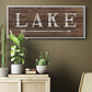 To the Lake - Floater Framed Canvas Print
