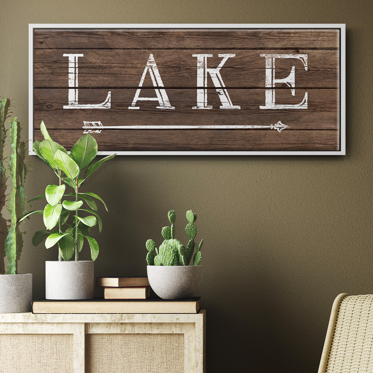To the Lake - Floater Framed Canvas Print