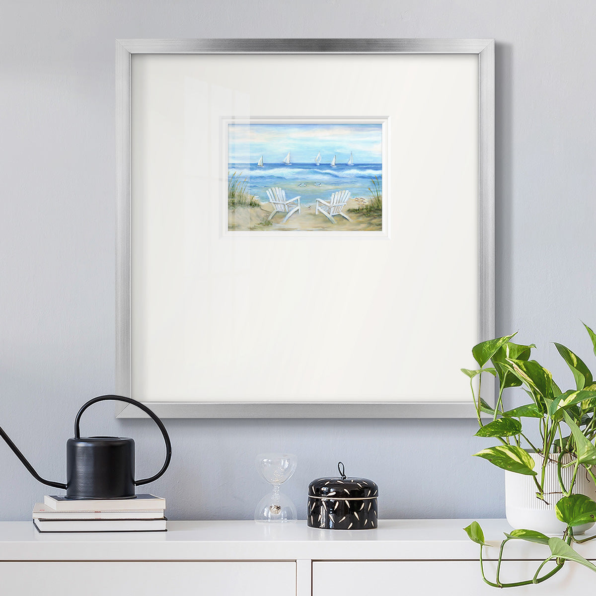 Seaside Escape Premium Framed Print Double Matboard