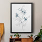 Indigo Sketch II - Modern Framed Canvas Print