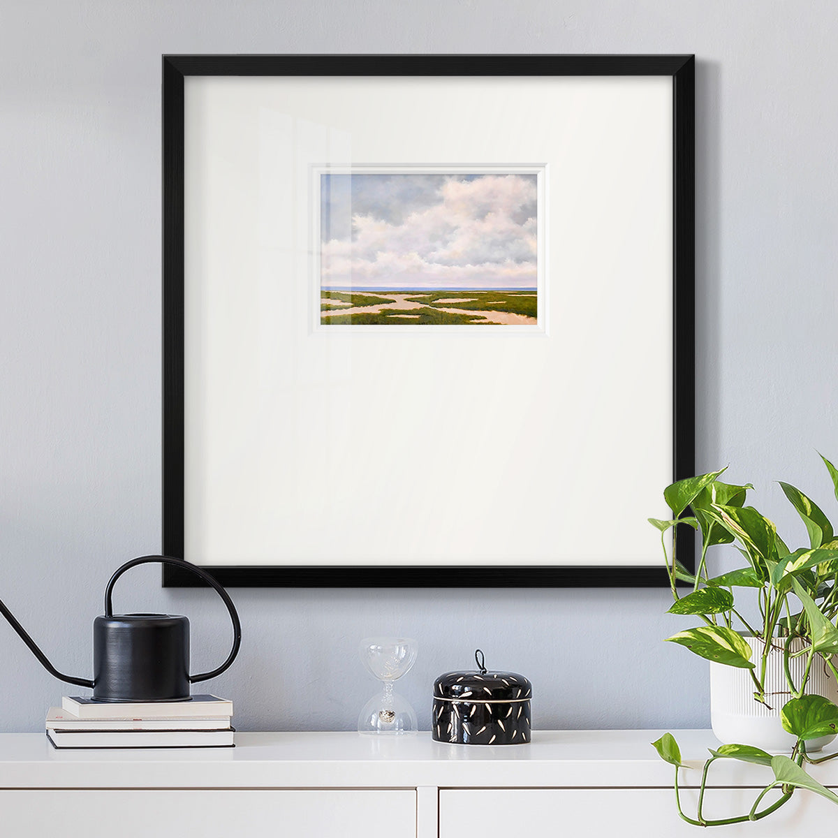 Beach Dunes Premium Framed Print Double Matboard