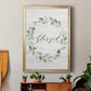 Blessed Wreath - Modern Framed Canvas Print