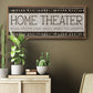 Home Theater - Floater Framed Canvas Print
