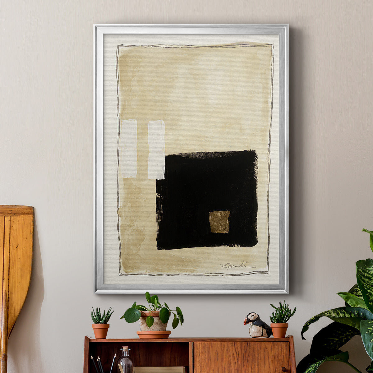 Inner Musing I - Modern Framed Canvas Print