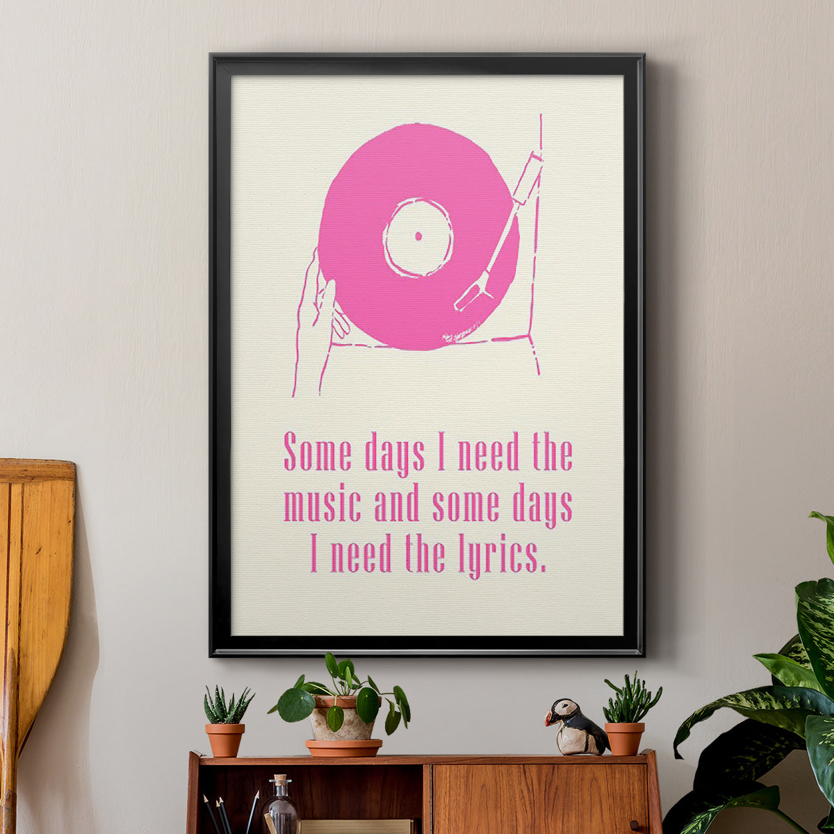 Sweet Melody II - Modern Framed Canvas Print