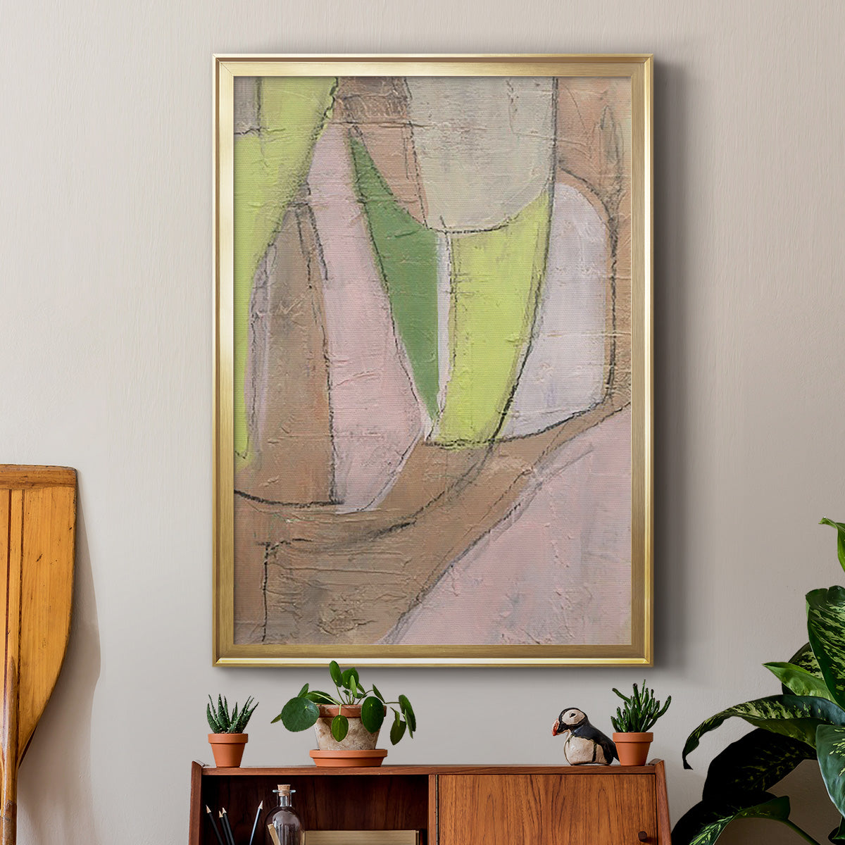 Many Layers I - Modern Framed Canvas Print