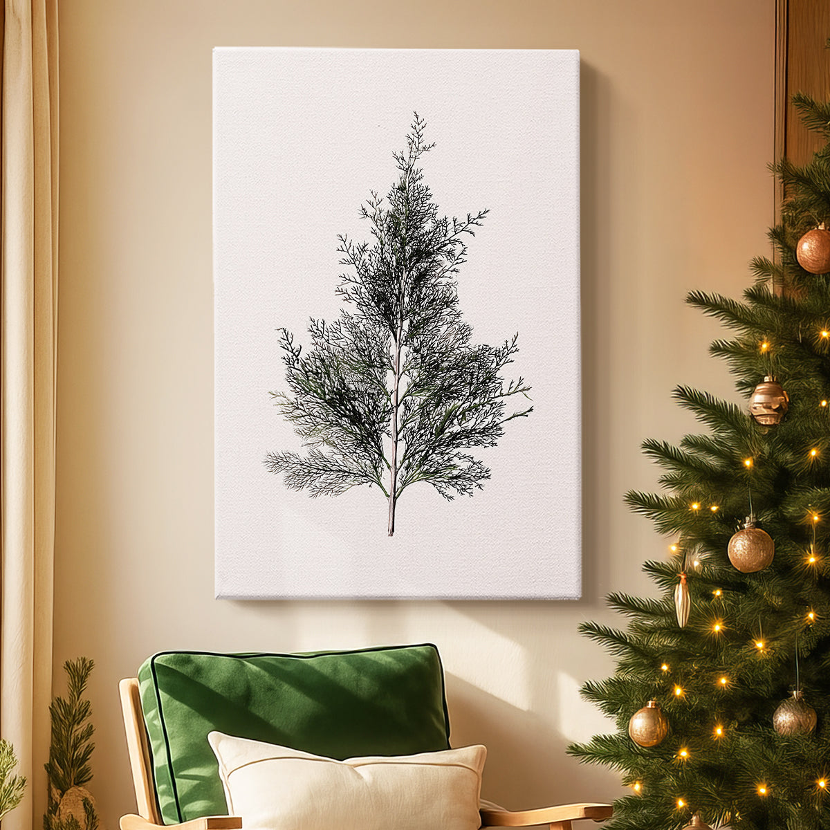 Frostlit Lantern Chapel - Canvas Art Print