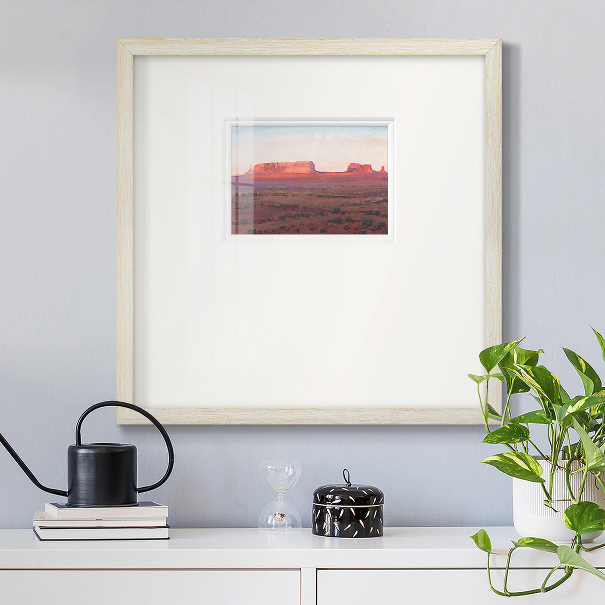 Red Rocks at Dusk I Premium Framed Print Double Matboard