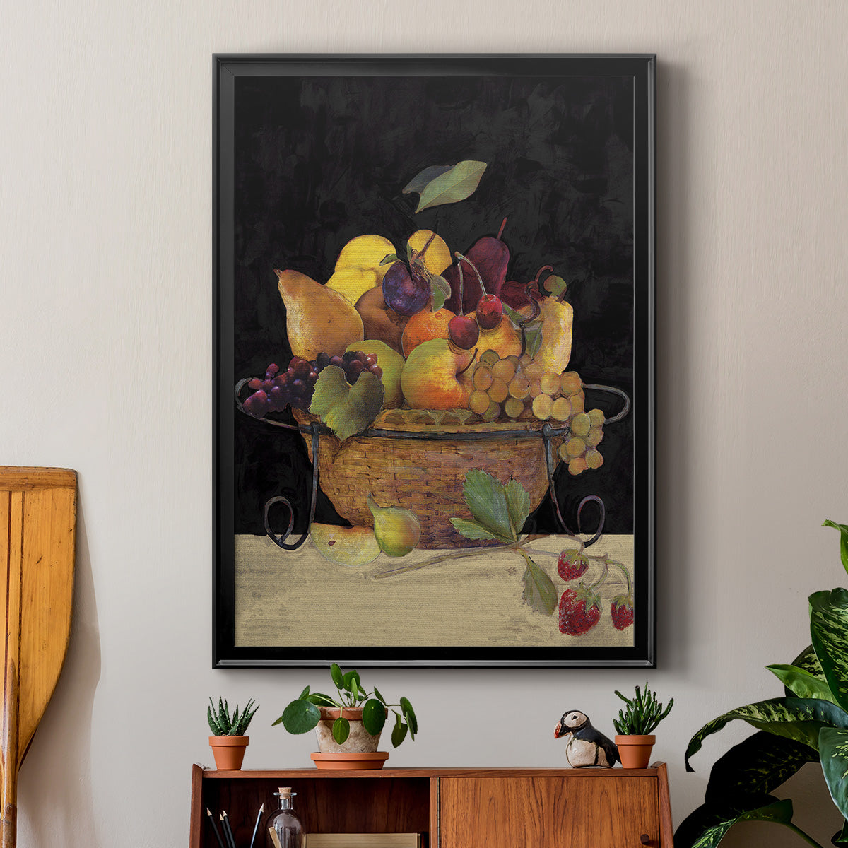 Fruit Basket II Revisit - Modern Framed Canvas Print