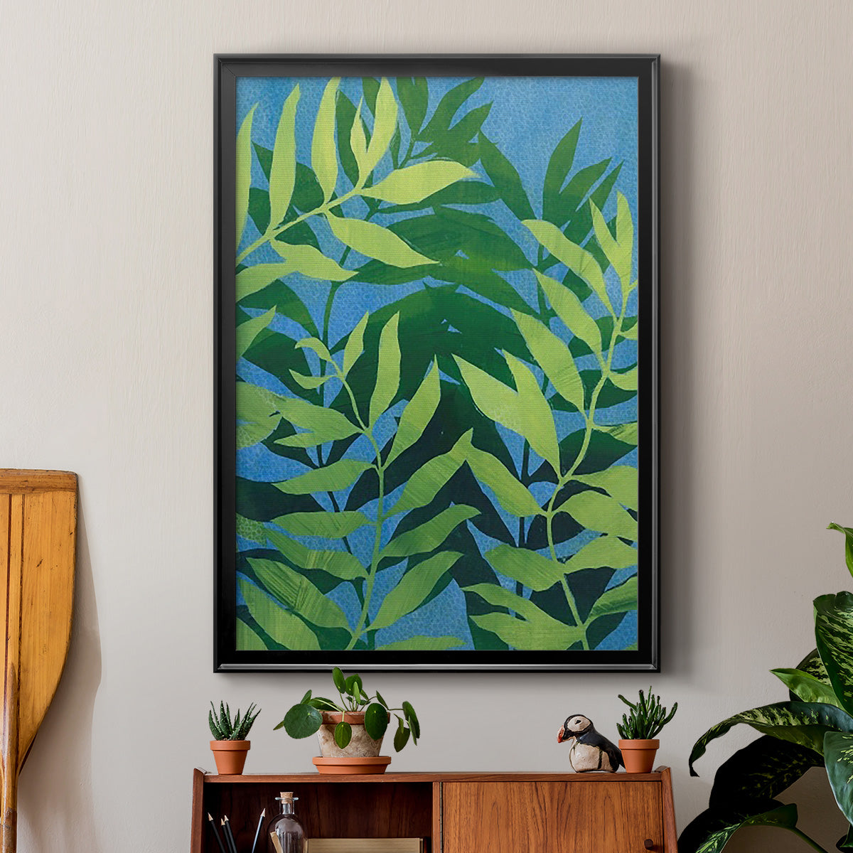 Ocean Vines I - Modern Framed Canvas Print