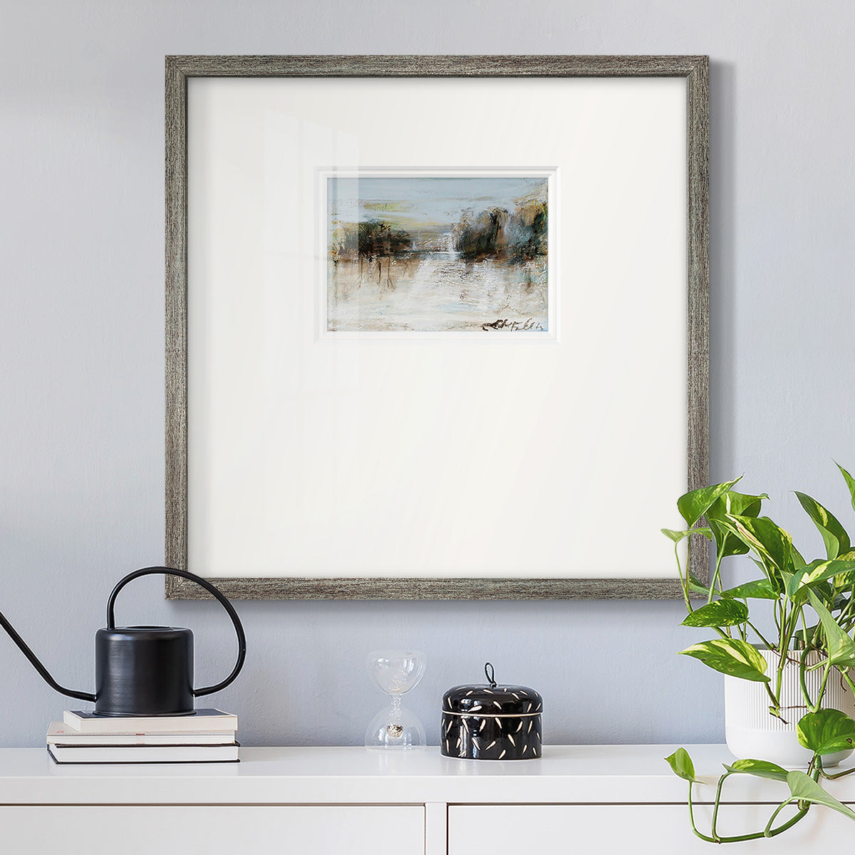 Wintery Horizon I Premium Framed Print Double Matboard