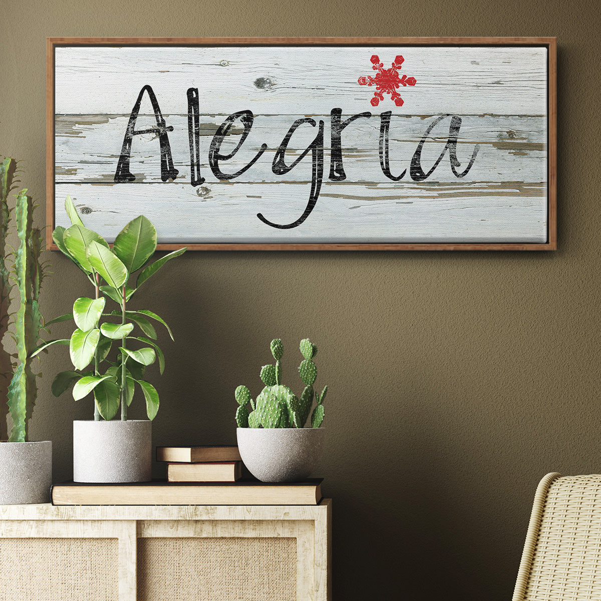 Alegria - Floater Framed Canvas Print