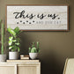 Us and Our Cat - Floater Framed Canvas Print