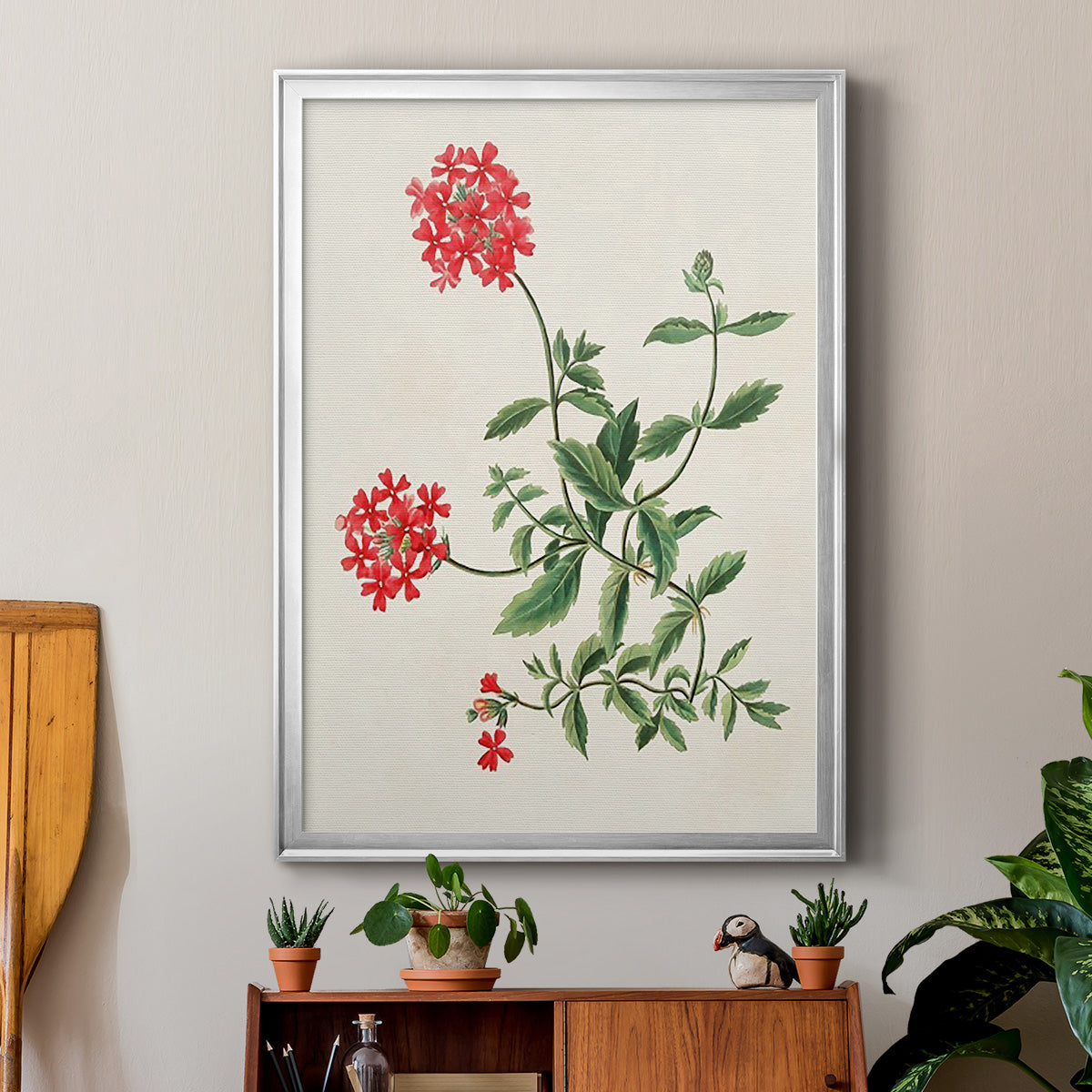 Flowers of the Seasons XI - Modern Framed Canvas Print