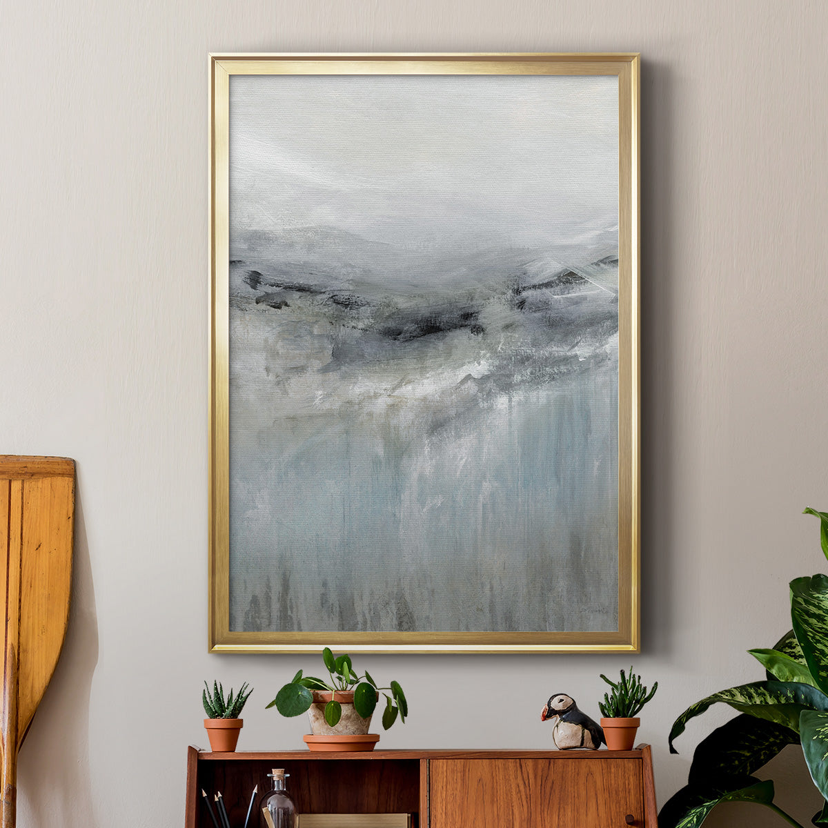 A Cool Wind - Modern Framed Canvas Print