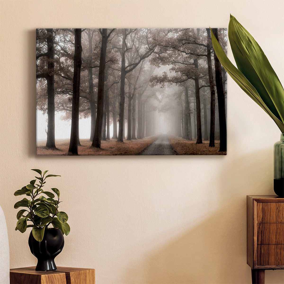 Misty Road - Canvas Art Print