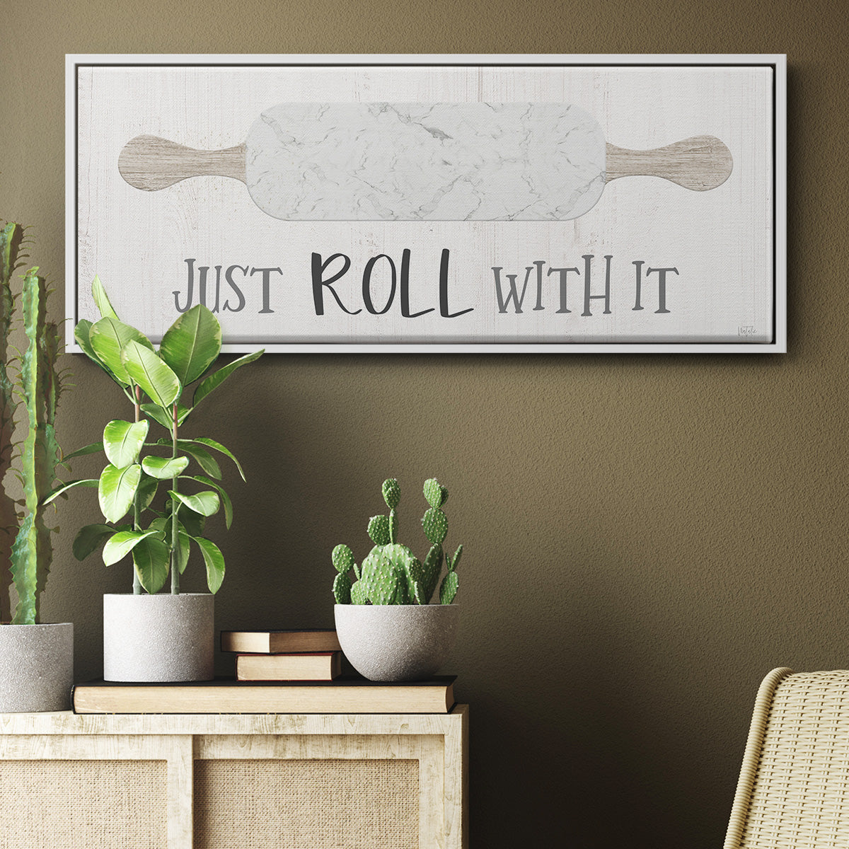 Roll With It - Floater Framed Canvas Print
