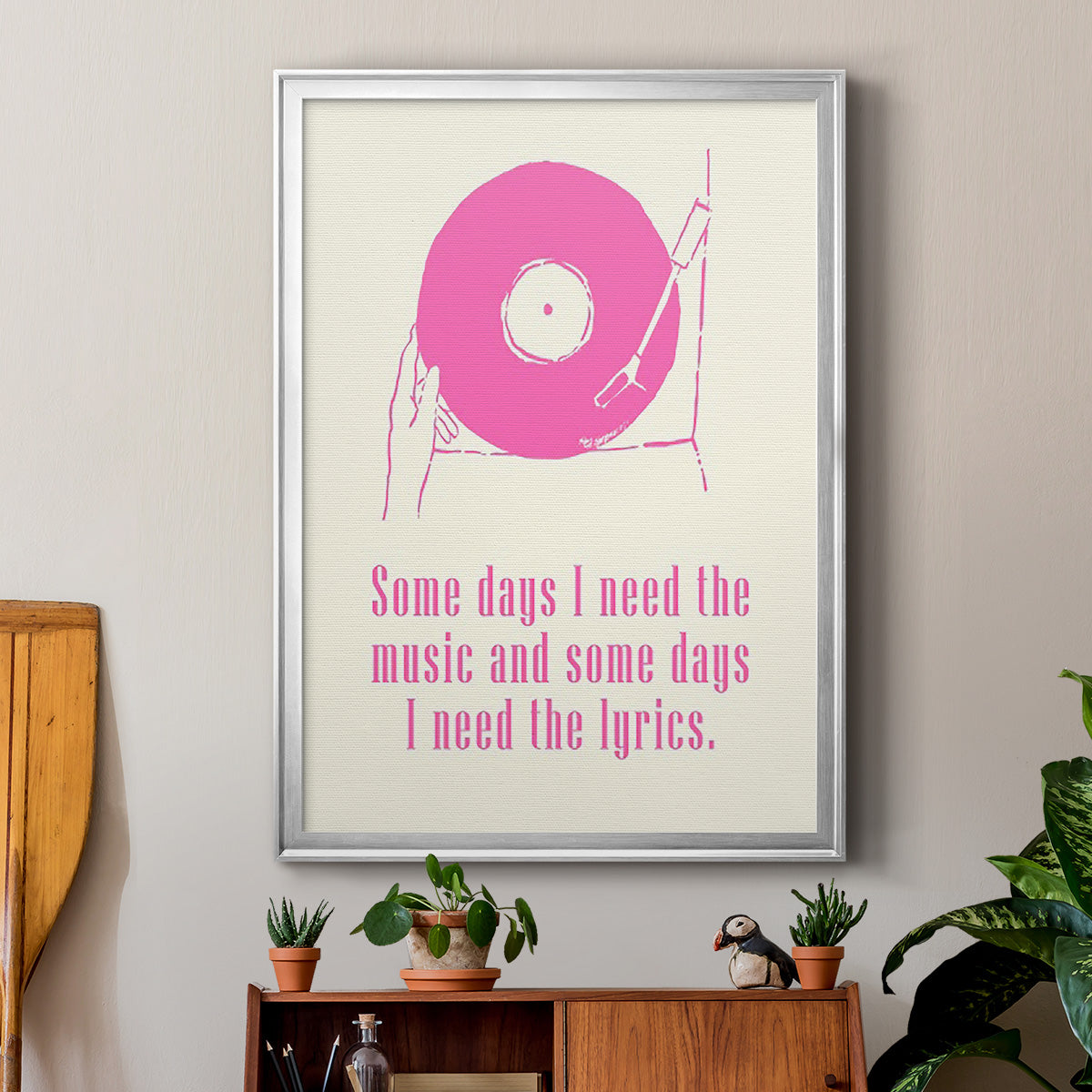 Sweet Melody II - Modern Framed Canvas Print