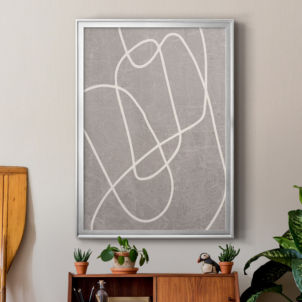 Fissures II - Modern Framed Canvas Print
