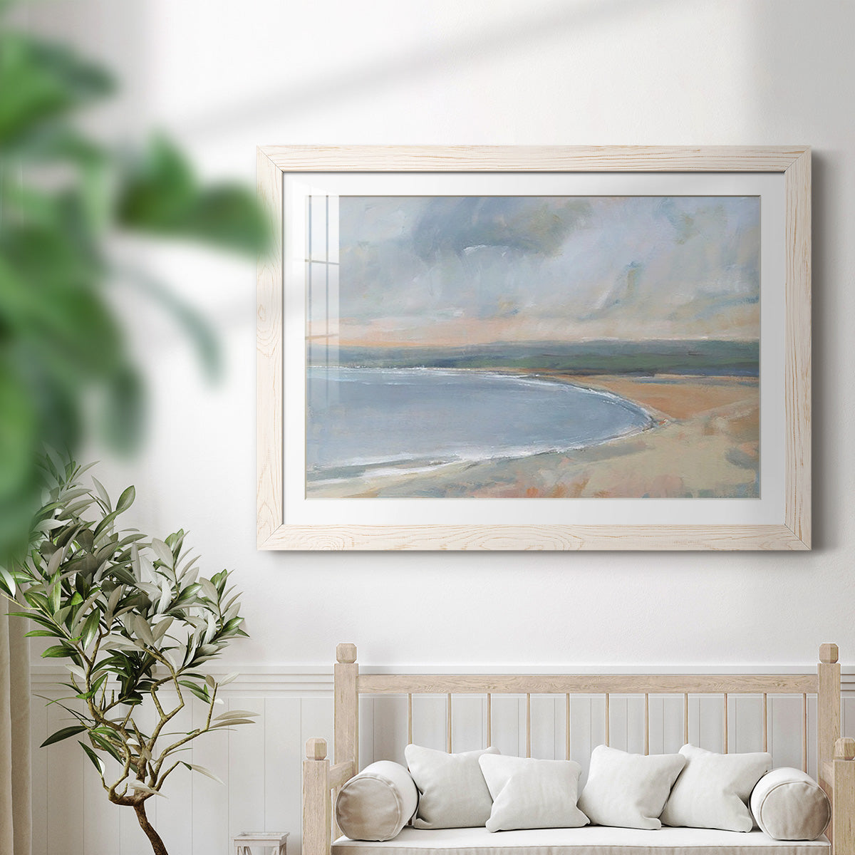 Coastal Study II - Barnwood Framed Art Print