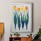 Tulips in a Row I - Modern Framed Canvas Print